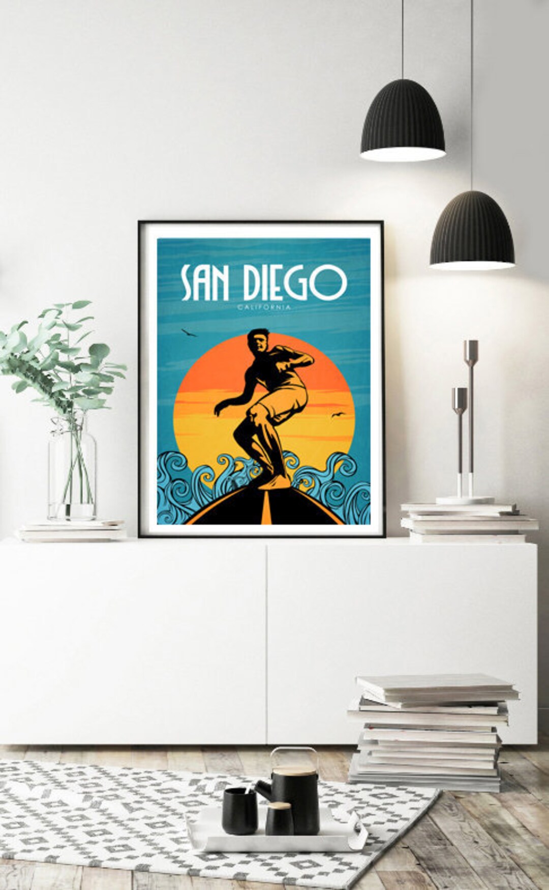 San Diego Travel Poster, San Diego Travel Wall Art, California Poster ...