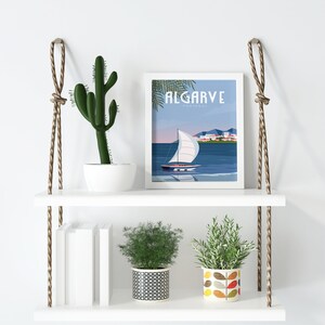 Algarve Poster, Algarve Wall Art, Portugal Travel Poster, Portugal Wall Art, Holiday Destination Art, Holiday Poster, Coastal Wall Art, image 8