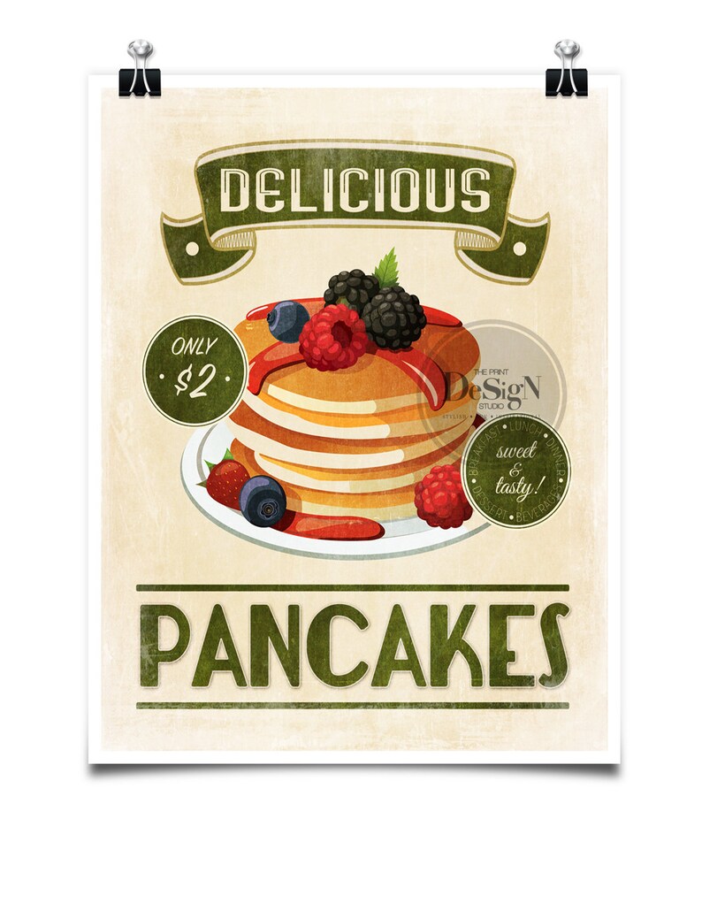 Kitchen Print Art for Kitchen Retro Poster Retro Kitchen Etsy