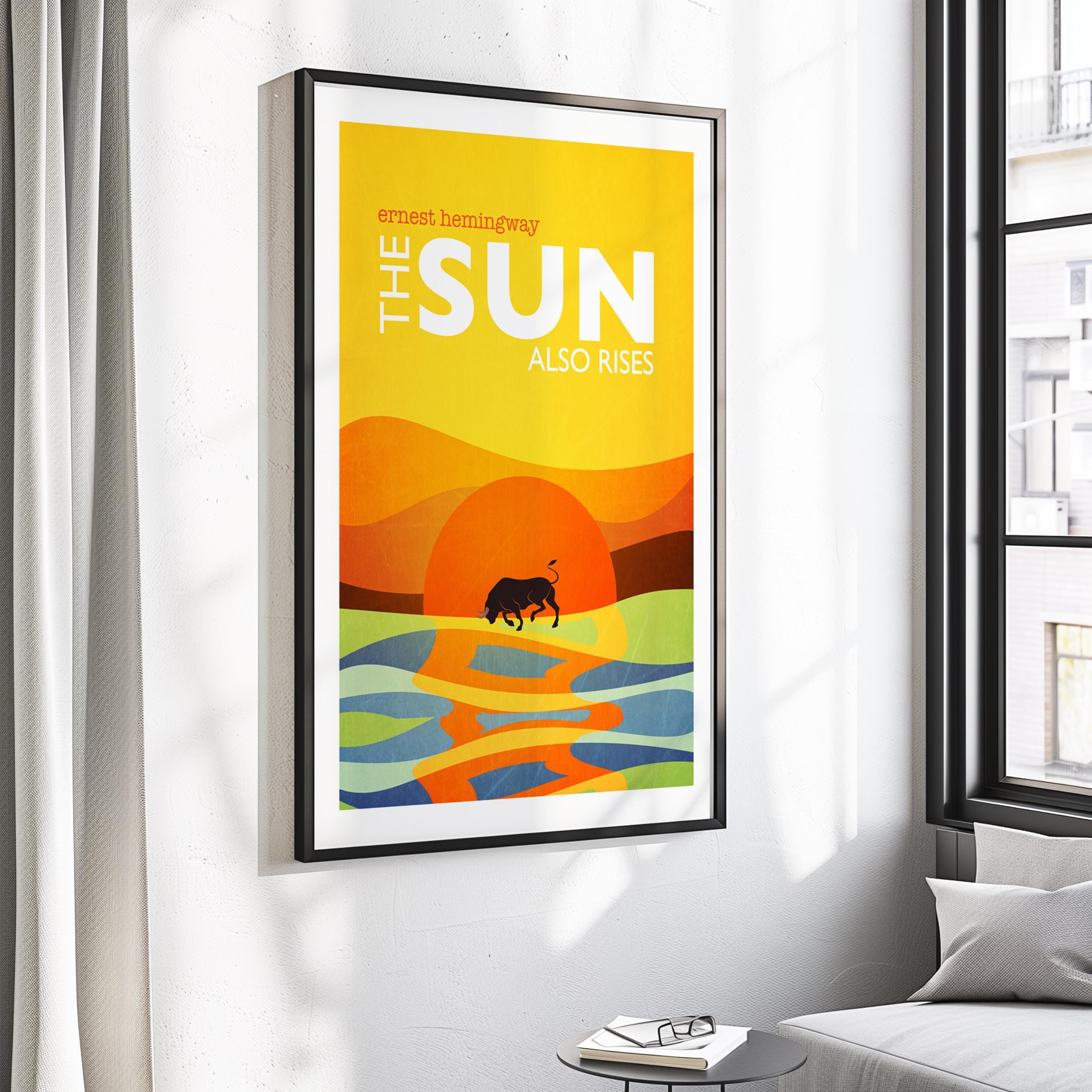 Black Sun serigraphフロストポスター Black Sunday WOODEN POSTER 