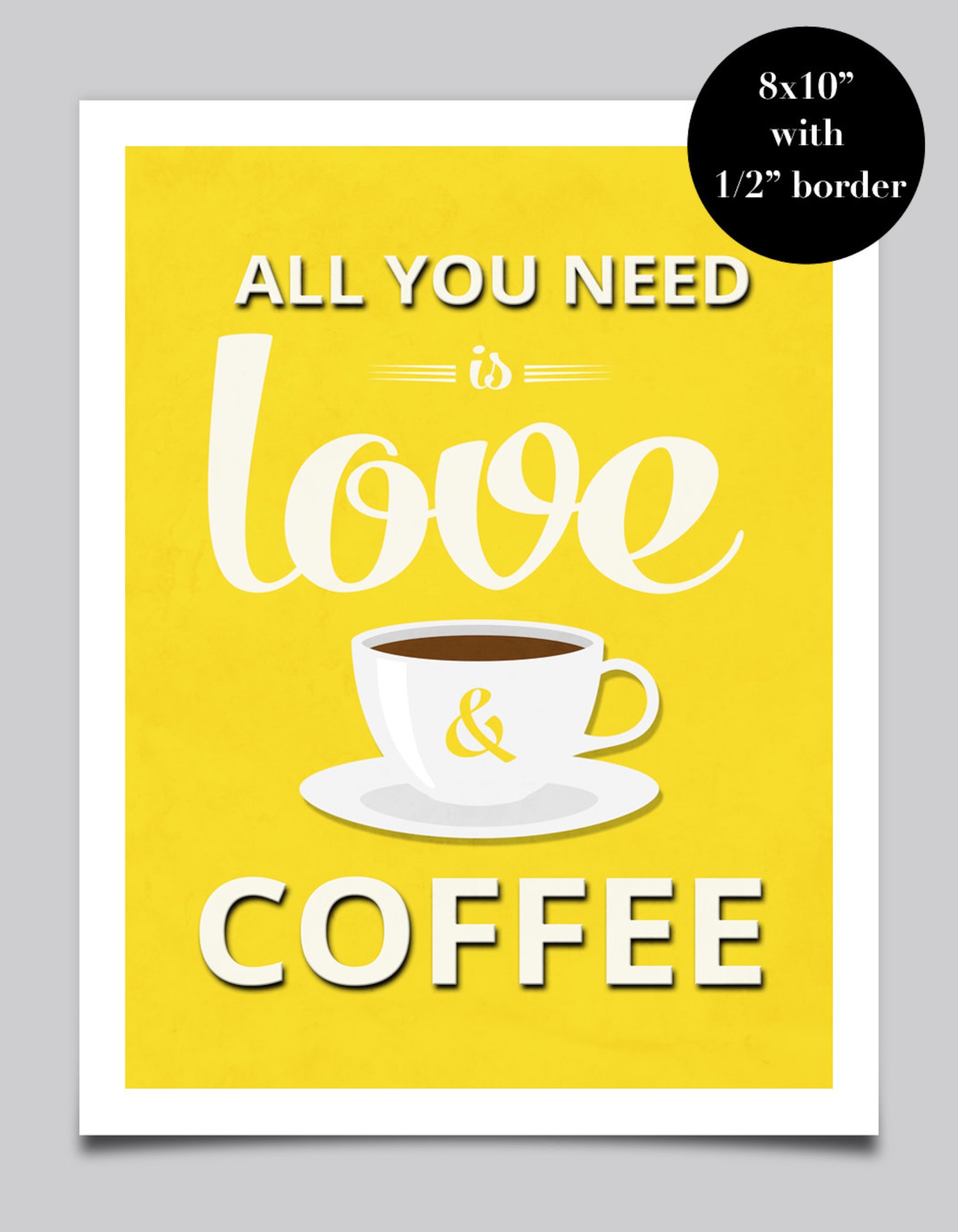Coffee Print Kitchen Print Kitchen Decor Coffee Poster Etsy