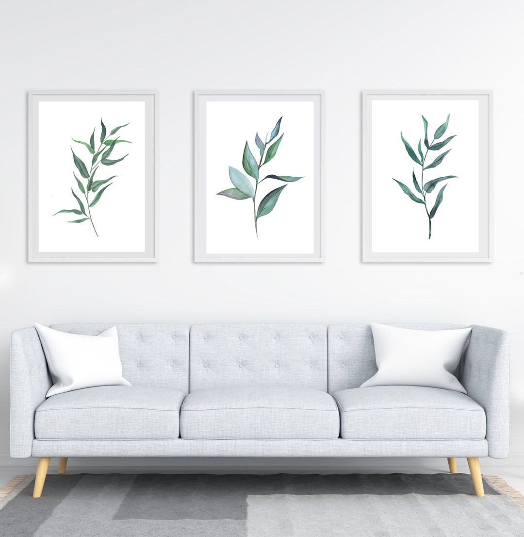 Botanical Prints, Botanical Wall Art, Set of 3 Prints, Plant Wall Art ...