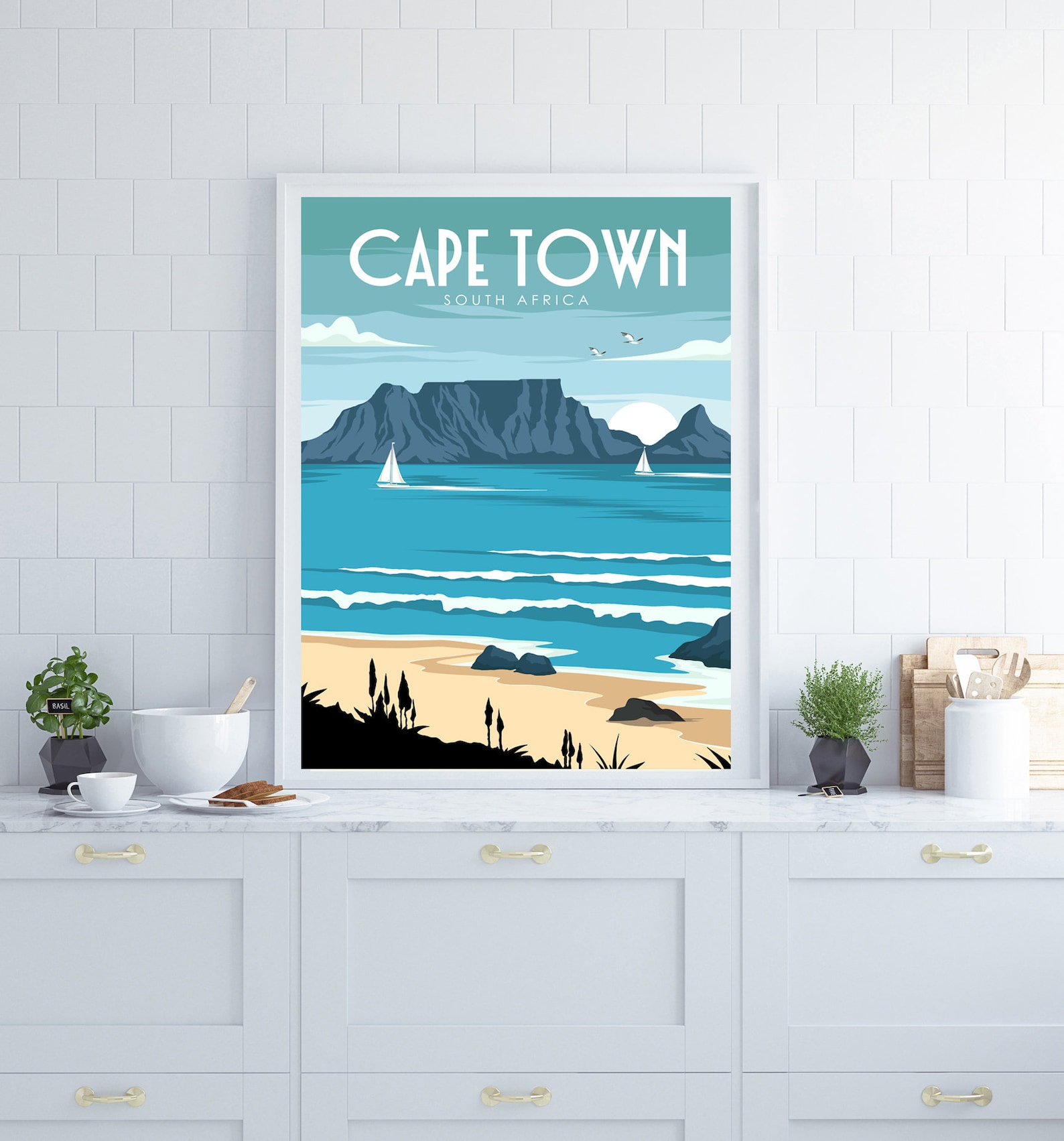 Cape Town Poster South Africa Poster Africa Poster Table Etsy UK