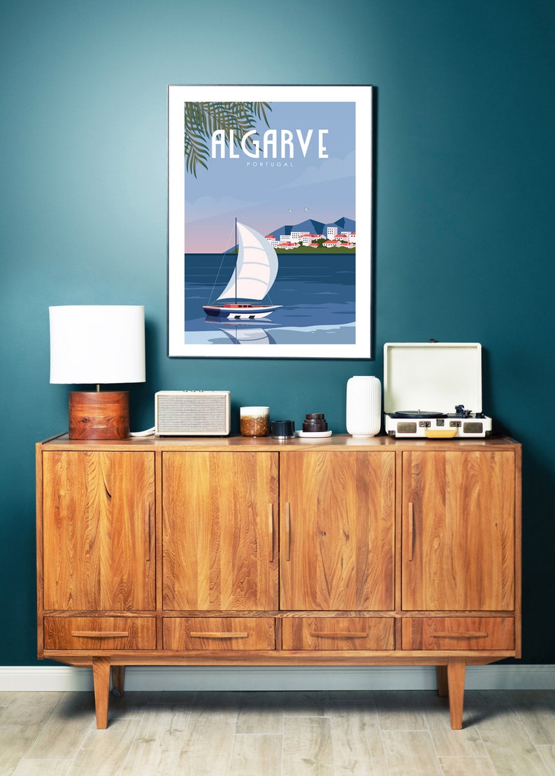 Algarve Poster, Algarve Wall Art, Portugal Travel Poster, Portugal Wall Art, Holiday Destination Art, Holiday Poster, Coastal Wall Art, image 7