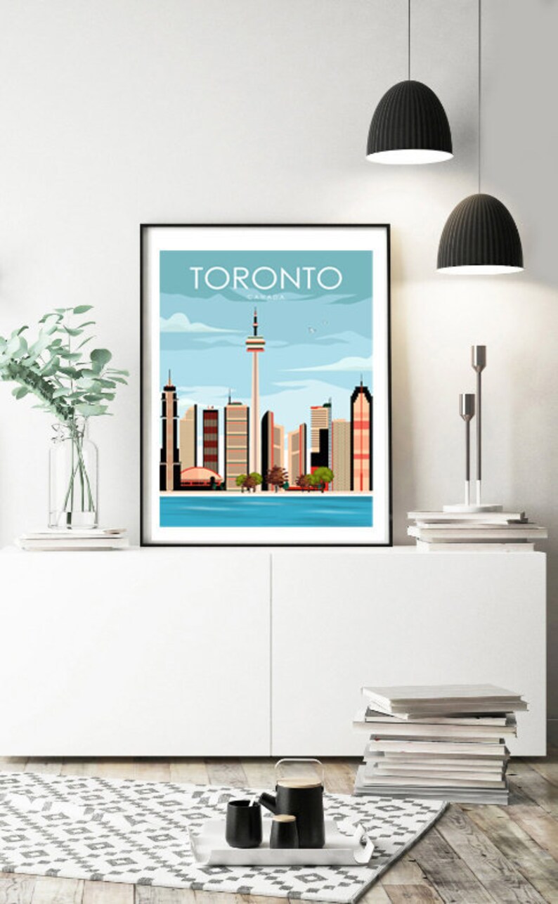 Toronto Wall Art Toronto Poster Canada Print Canada Wall Etsy