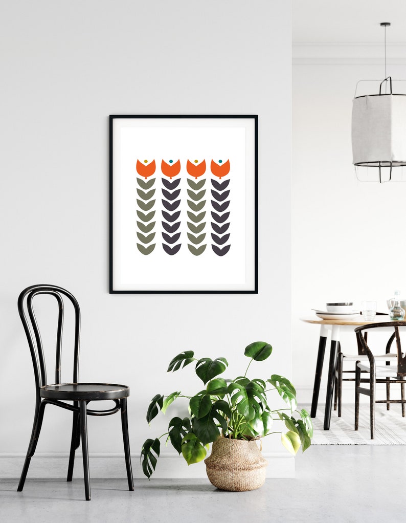 Mid Century Modern Mid Century Wall Art Mid Century Art Etsy