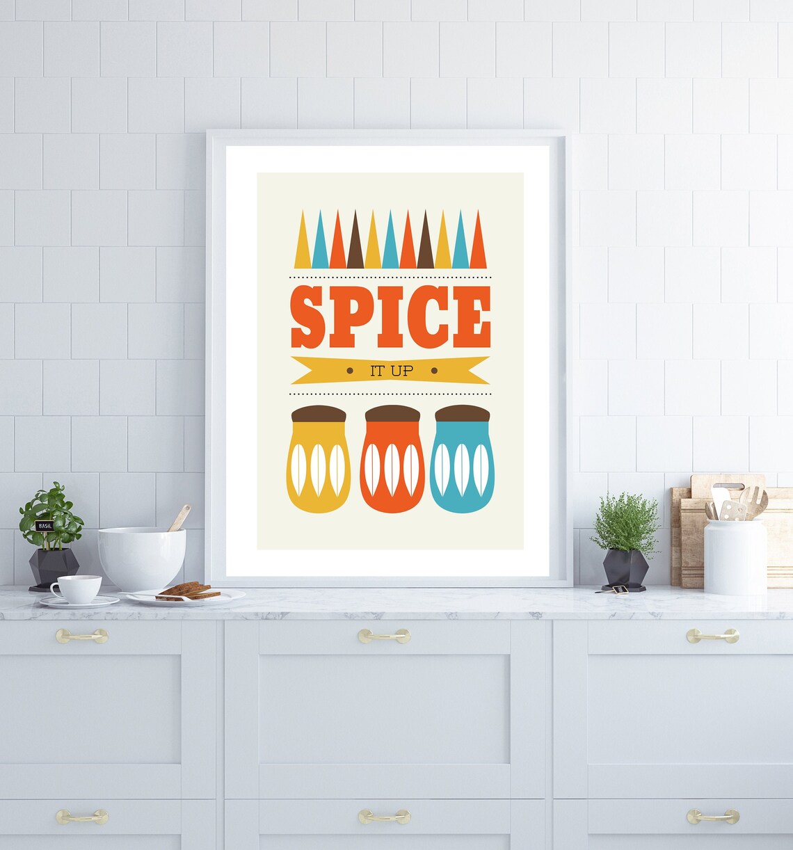 Retro Kitchen Wall Art Kitchen Wall Art Mid Century Modern Etsy UK