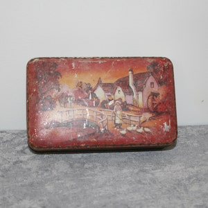 Vintage BLUE BIRD toffee tin. Decorative box. 1940's. "Take the Home Sweet Home".