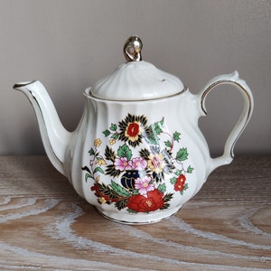 Sadler Swirl Floral Teapot, Made in England, Flower Teapot