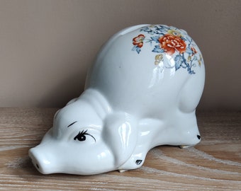 ヴィンテージ 豚の貯金箱、貯金箱、貯金箱、キッチュ、レトロ - Etsy 日本