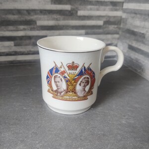 Royal Coronation Coffee Mug, King George VI and Queen Elizabeth, 1937