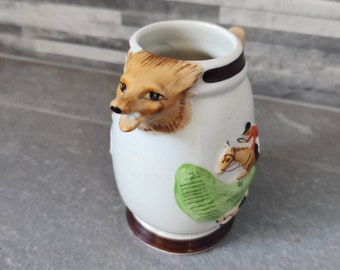 Cute Fox Creamer, Milk Jug, Pitcher, Whimsical Cow Milk/Cream Pot