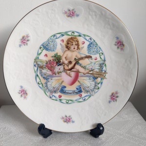 Vintage Royal Doulton Valentine Platte 1983, Valentine Cherub, Bone China Made in England, Sammler / dekorative Platte