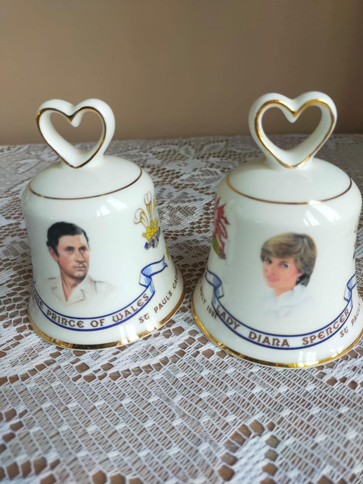 Royal Albert Lady Diana & Prince of Wales Bone China Wedding Bells