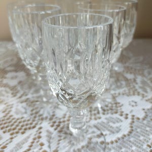 Set of 6 Crystal Sherry Glasses, Liqueur, Port, Retro/Vintage Glasses 1960s