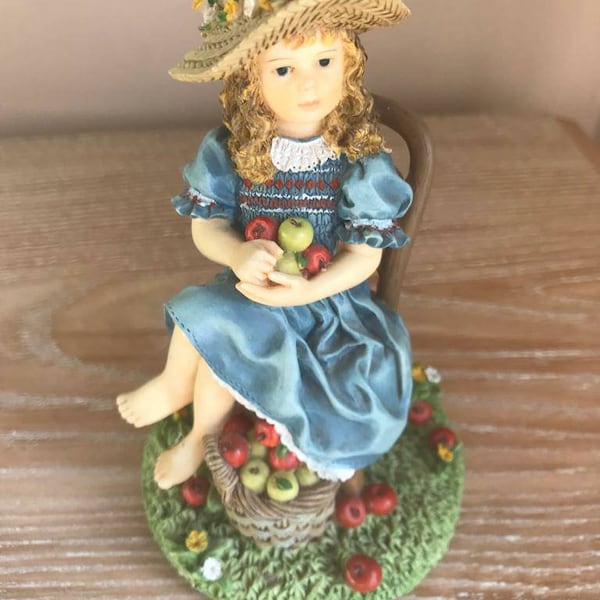 Paintbox Poppets Girl with Apples by Christine Haworth, The Leonardo Collection