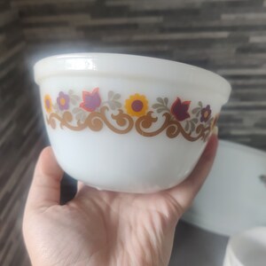 RARE JAJ Pyrex Briarwood, Mixing Bowls Set Nesting Bowls X3 Floral ...