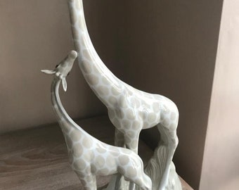 Rare Porceval Porcelain Giraffe Figurine By Miquel Requena Spain