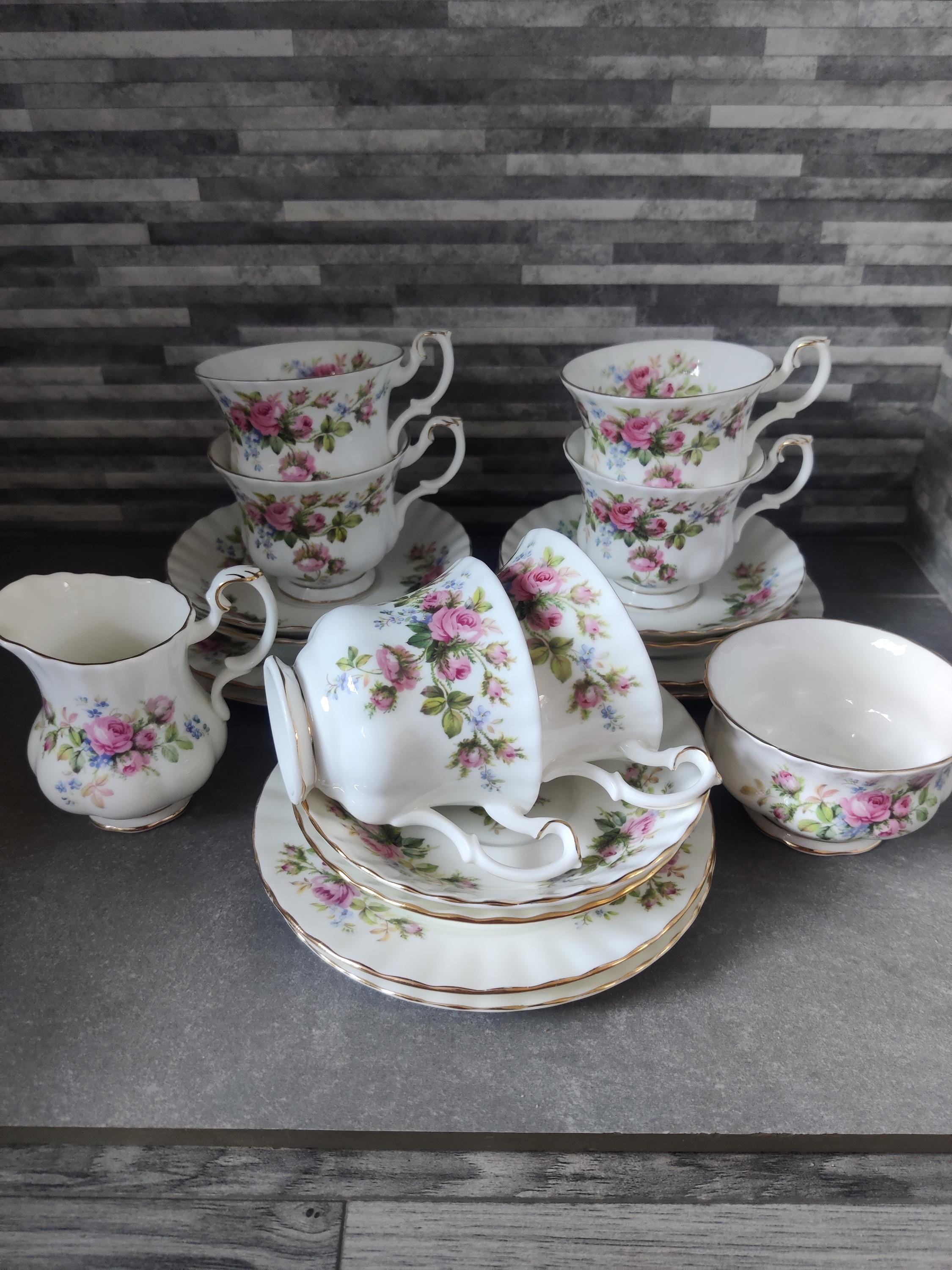 Royal albert moss rose teacup - Etsy 日本