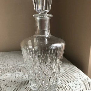 Beautiful Glass Decanter, complete with stopper.