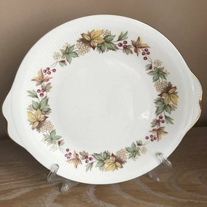 Royal Standard &#39;Lyndale&#39; Cake Plate - 1960s Serving Plate, Pink Flower Pattern