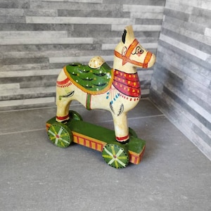Wooden Painted Camel