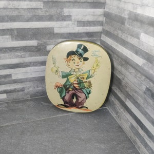 Vintage Thorne&#39;s Toffee Tin featuring a clown