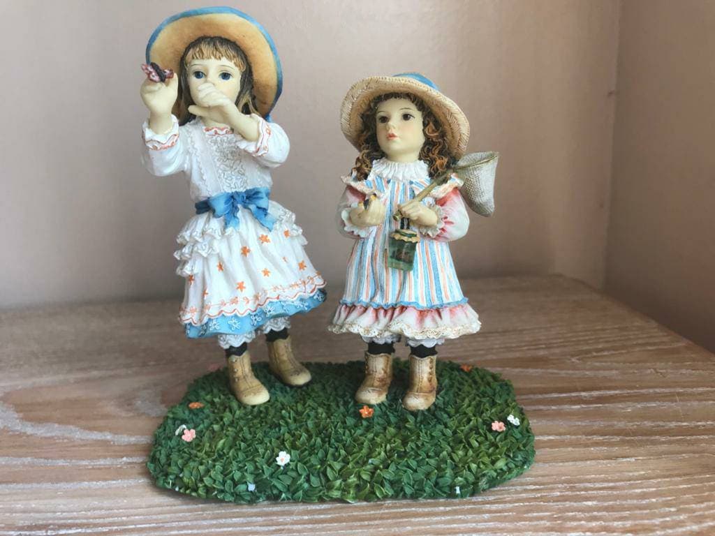 人形ビスクドール CHRISTA CANZIO LITTLE BUTTERFLY Butterfly Catchers by Christine Haworth, the Leonardo Collection