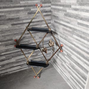 Metal and Plastic Trinket / Curio Shelf