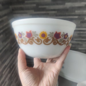 RARE JAJ Pyrex Briarwood, Mixing Bowls Set Nesting Bowls X3 Floral ...