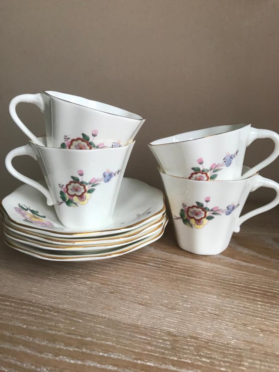 Coalport Cups and Saucers - Set of 4 - Etsy Coalport Cups and Saucers - Set of 4 - Etsy