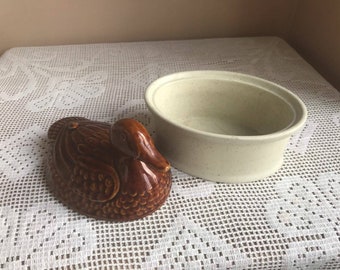 ポルトガル産鴨パテ皿、陶器製チュリーン - Etsy 日本