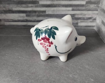 かわいいピンクの豚の貯金箱、貯金箱、貯金箱、キッチュ、レトロ
