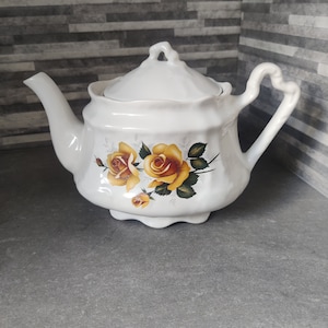 Arthur Wood Floral Teapot, Made in England