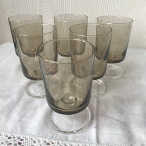 Set of 6 Liqueur Glasses, Sherry, Port, Retro/Vintage Glasses 1960s