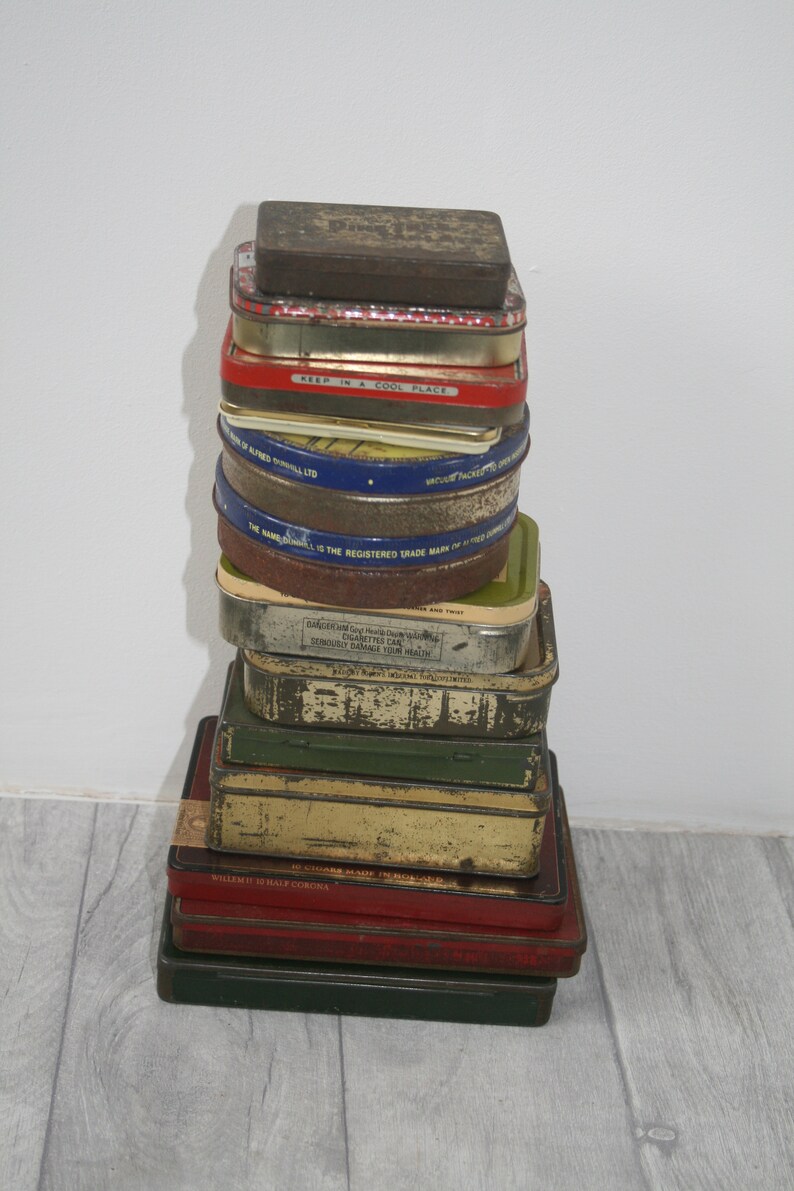Job Lot Vintage Advertising Tins x 14