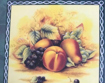 Aynsley, Fruit Orchard Signed Large Plate, Bone English China Made