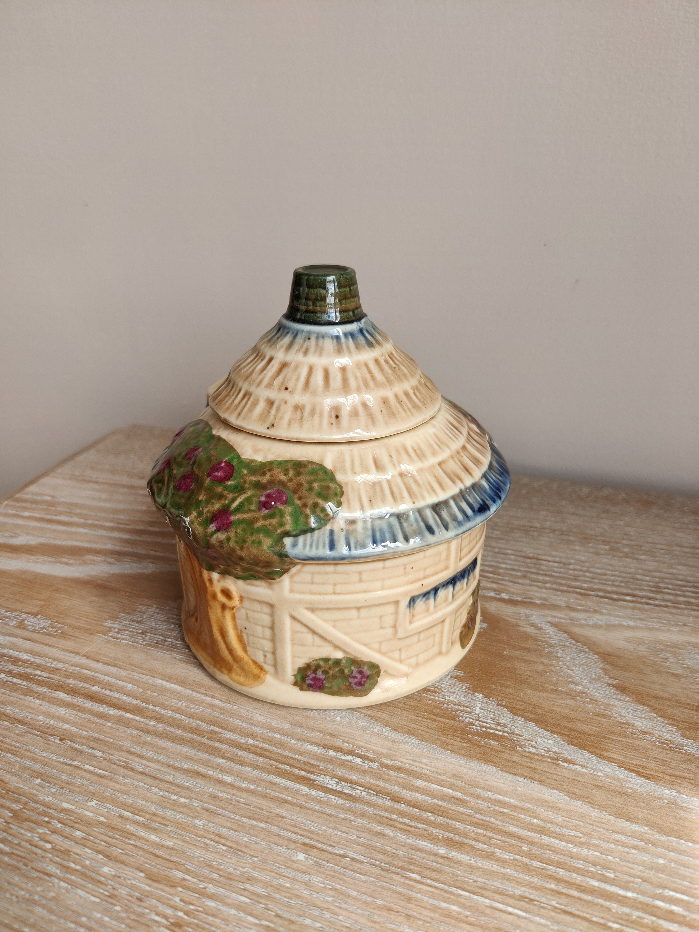 Vintage English Cottage 2 Piece Set Teapot and Jam Pot Made | Etsy