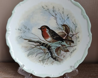 Royal Albert Woodland Birds Collectors Plate - Robin, Collectible Plates, English Bone China