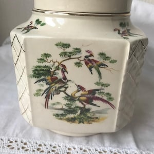 Sadler Bird of Paradise Floral Ginger Jar
