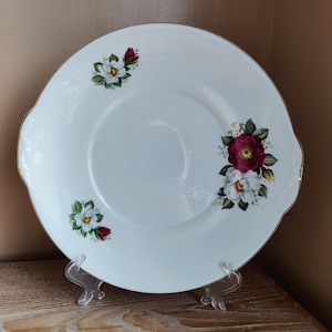 Royal Grafton Cake Plate - 1960s Serving Plate, Flower Pattern