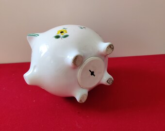 かわいいピンクの豚の貯金箱、貯金箱、貯金箱、キッチュ、レトロ