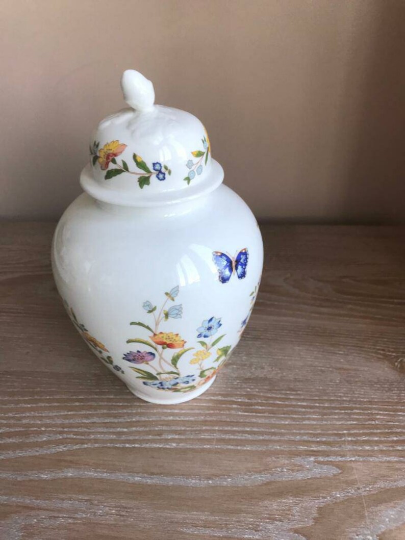 Aynsley Butterfly 'cottage Garden' Ginger Jar Etsy