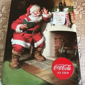Vintage Coca Cola Christmas tin