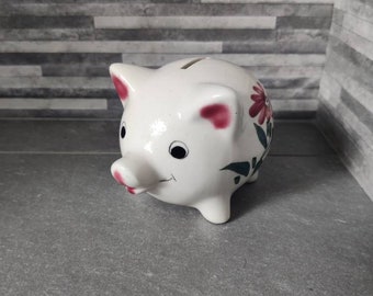 Cute Pink Pig Money Box, Piggy Bank, Money Bank, Kitsch, Retro