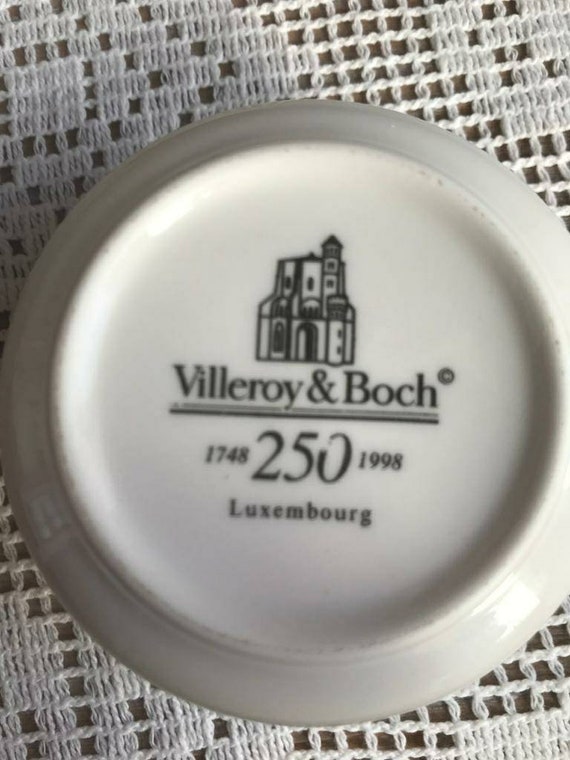 ☆Villeroy & Boch お菓子の家置物 ビレロイ＆ボッホ ルクセンブルクの絵が描かれた蓋付き小物入れ - Etsy