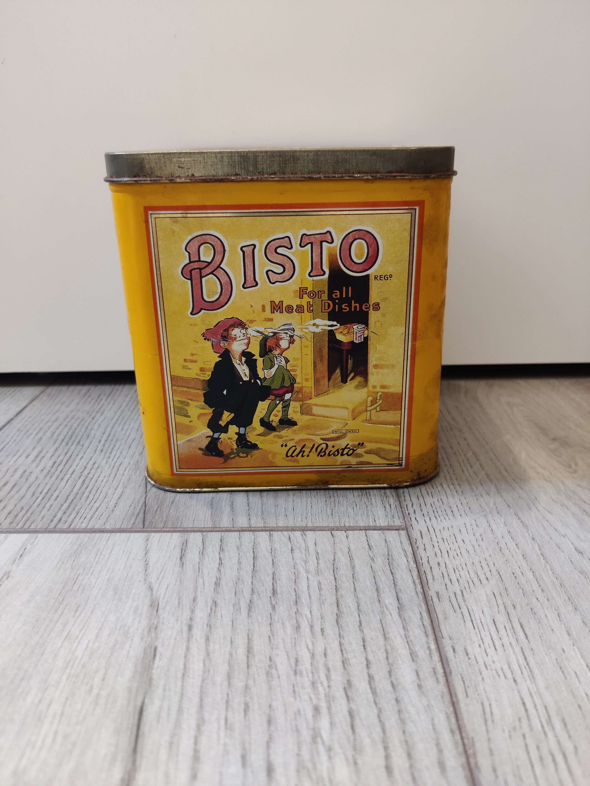 Vintage Bisto Gravy Advertising Tin Storage Container Etsy