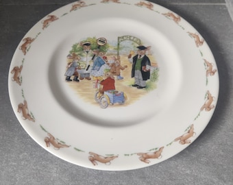 Bord Royal Doulton Bunnykins, doopcadeau, bord konijn konijn