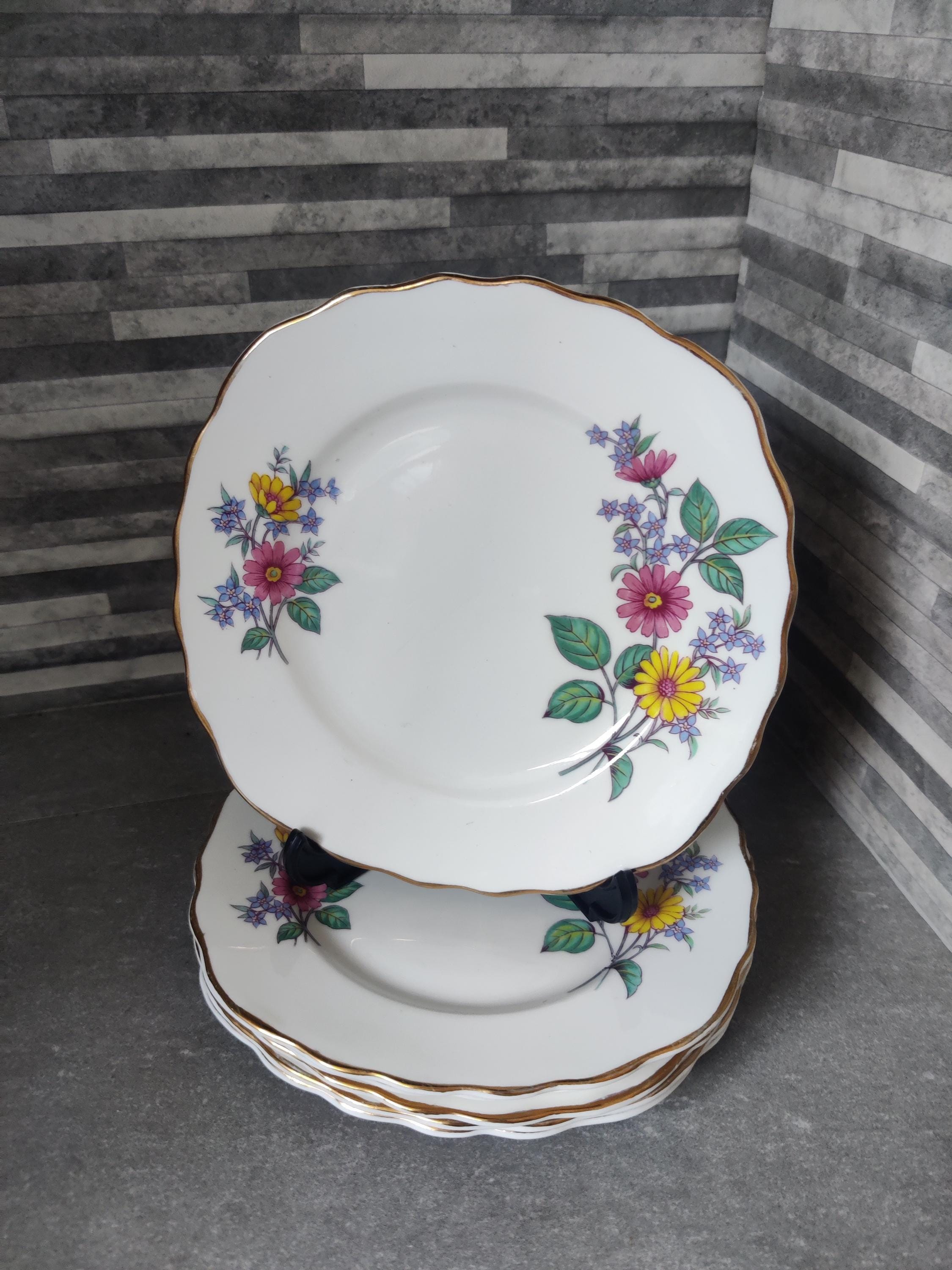 クラウン リージェント フローラル ティープレート 6枚セット - Etsy 日本