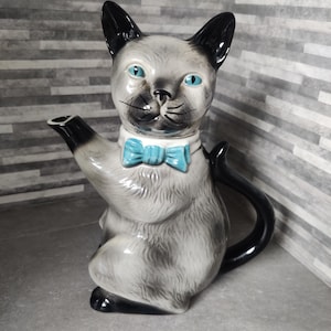 【鑑賞用・装飾用】 Tony Wood トニー・ウッド 黒猫 ティーポット Tony wood cat teapot - Etsy 日本